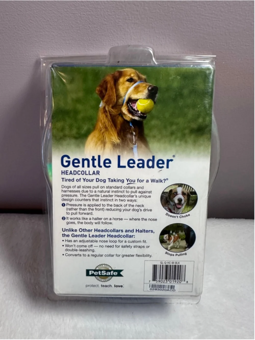 PetSafe Gentle Leader Medium Black No-Pull Dog Headcollar Training Control